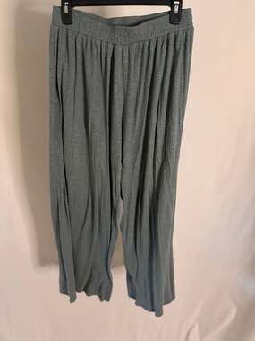 Live to be Spoiled 2-Piece Set Ruched Wrap Top & Wide Leg Pants Size L